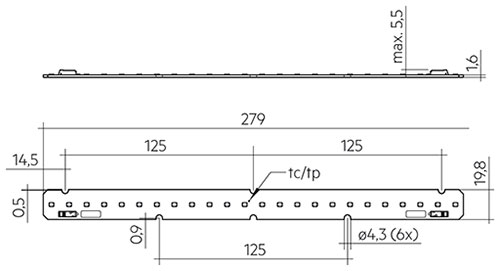 Tridonic 20x560mm 1250lm 840 HV SNC3, LED Linear Module, Long life-time, IP00, 5yrs Warranty. 28002920  Tridonic LLE